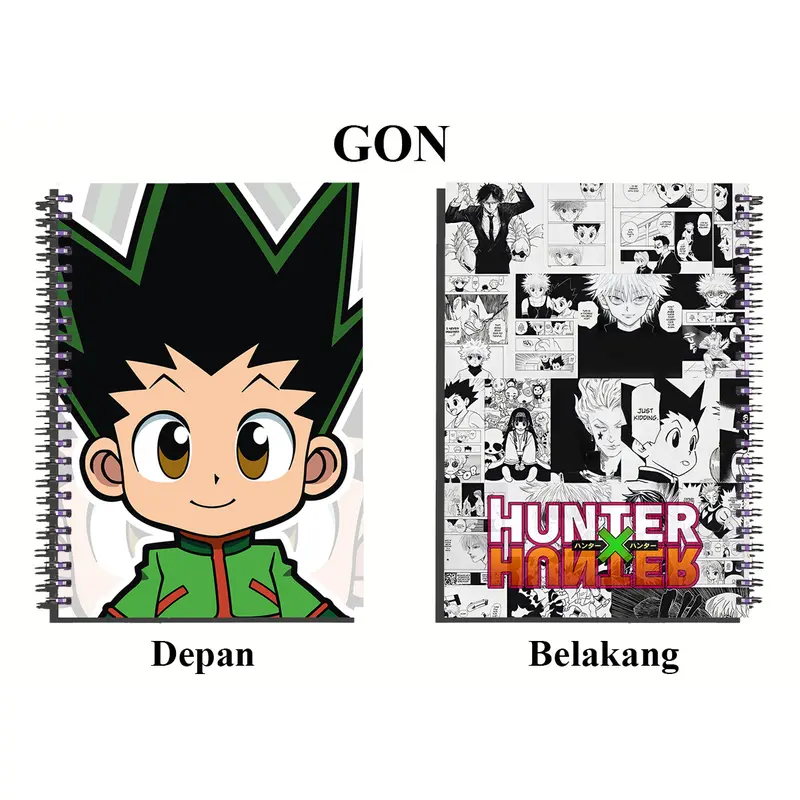 buku tulis note book / buku catatan / anime hunter x huntert  full colour murah meriah limited 1