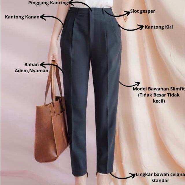 10 Rekomendasi Celana Kulot Hitam Terbaik | mybest
