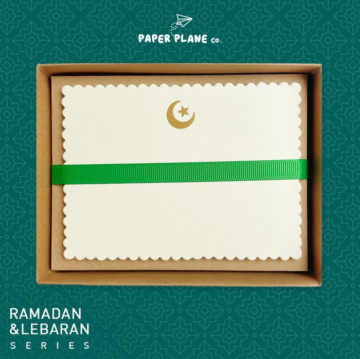 Gambar Kartu Ucapan Blank Card Selamat Hari Raya Idul Fitri Lebaran Scallop dari Paper Plane Co Kota Administrasi Jakarta Barat Tokopedia