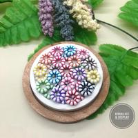 Gambar 450 gr Mote / Manik Dasar Putih Garis Warna Ring Bulat dari Kirana Accessories & Display Kota Administrasi Jakarta Barat 1 Tokopedia