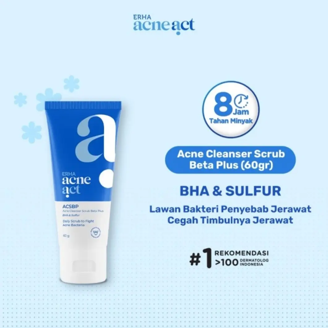 Erha Acne Care Lab ACSBP Cleanser Scrub Sabun Wajah Jerawat Erha21