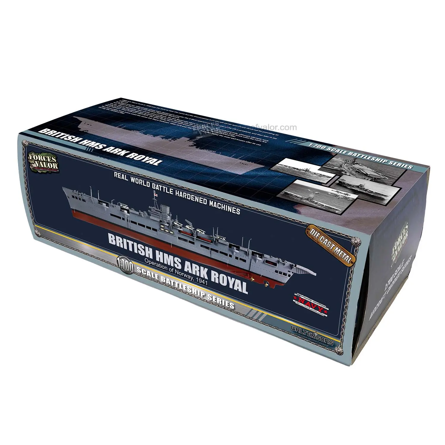 Kapal British HMS Ark Royal (91) Norway 1942 Skala 1:700 FOV