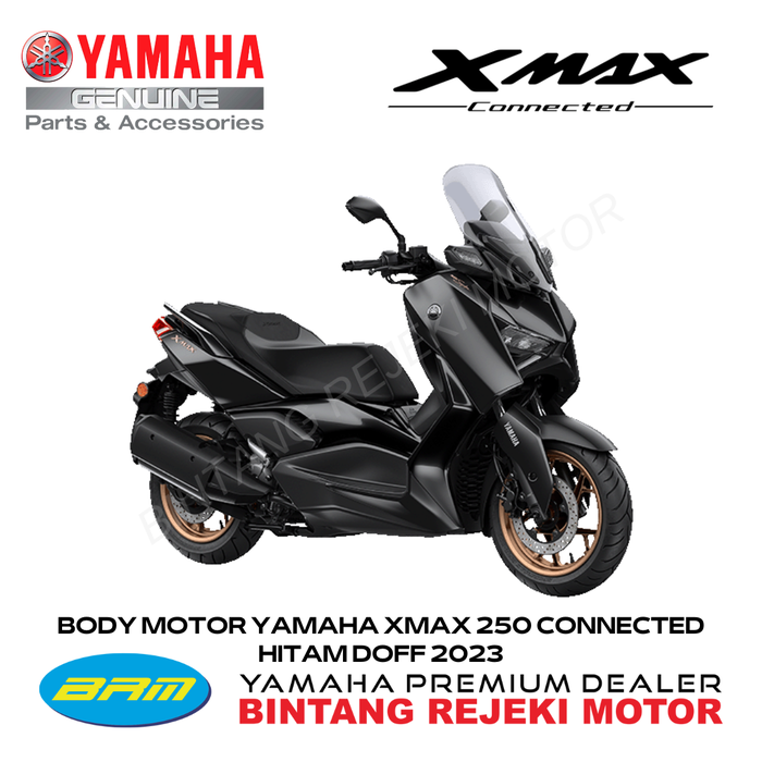 Gambar BODY MOTOR YAMAHA XMAX 250 CONNECTED HITAM 2023 dari Yamaha Bintang Rejeki Motor Kab. Bandung Tokopedia