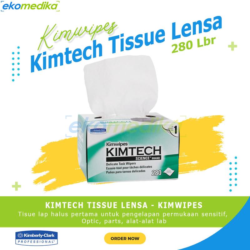 Tissue Optik Kimtech Science Kimwipes/Tissue Optic/Lensa microskop/tissu Optik/Kaca ...