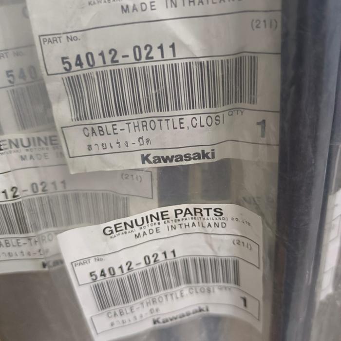Gambar Kabel Gas NINJA 250 KARBU & FI Kawasaki ( 54012-0211 ) dari Kawasaki Matahari Official Store Kota Bekasi Tokopedia