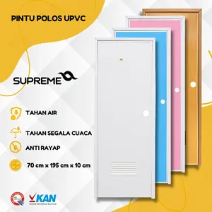 Pintu Kamar Mandi UPVC Polos dan Tebal Kunci Bulat