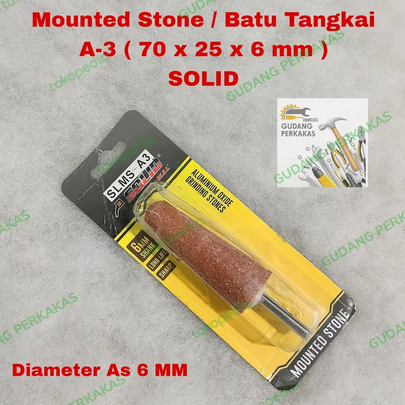 Mounted Stone A3 - Batu Grenda Botol Tangkai Osco Tunner 70x25x6 A 3 0