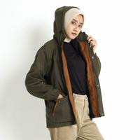Gambar Nookly - Jaket Parka Wanita Ashton Olive Jaket Hoodie Wanita Canvas - Olive dari Nookly Kota Bandung 4 Tokopedia