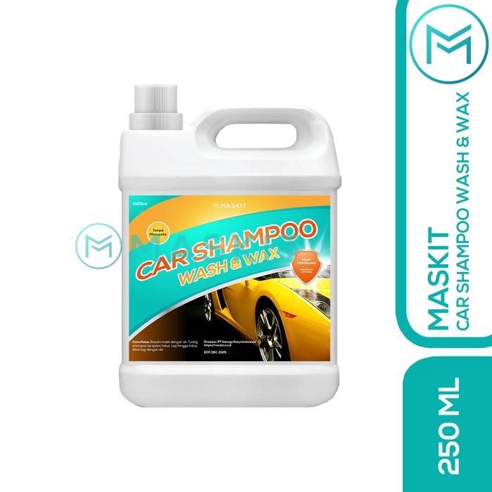 Gambar Shampoo Wash and Wax Mobil Motor Sabun Cuci Kendaraan Maskit 1L dari Maskit Store Kota Depok Tokopedia