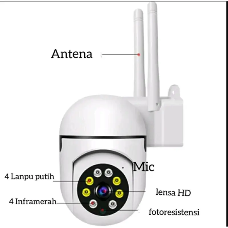 CCTV Wifi IP Camera 1080P HD V380 Pro CCTV 2 Way Audio 1