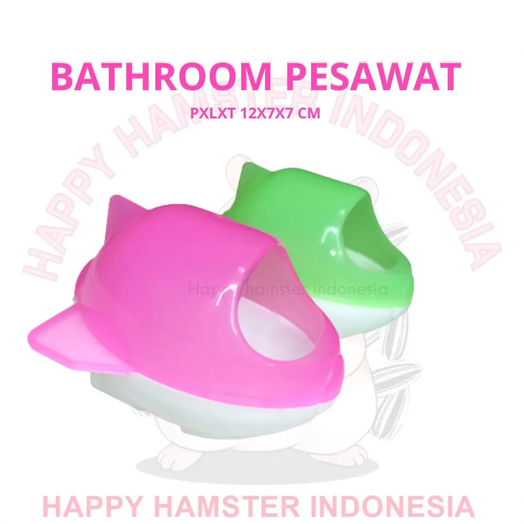 SWEET WADAH PASIR HAMSTER BENTUK PESAWAT | TOILET HAMSTER AIRLINE - SWEET AIRLINE BATHROOM