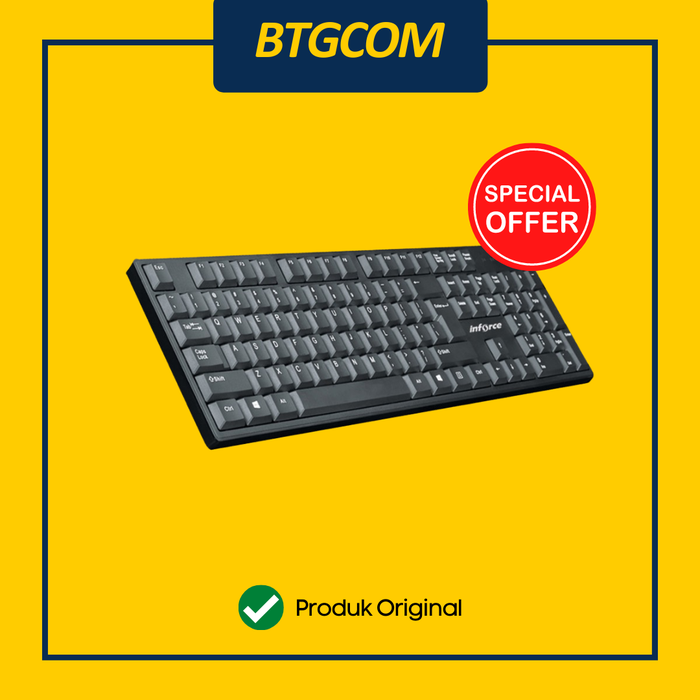 Gambar KEYBOARD INFORCE KB1805 1805 OFFICE STANDARD WIRED USB WATERPROOF dari btgcom Kota Denpasar Tokopedia