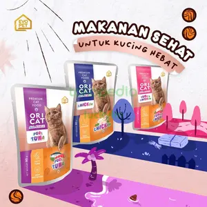 Makanan Kucing ORI CAT POUCH 80gr ORICAT Sachet 80gr wetfood ori cat