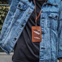 Gambar BUCINI ID Card Holder Kulit Asli - ID Card H - Hitam dari Bucini Kab. Sleman 1 Tokopedia