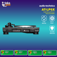 Gambar Audio Technica AT-LP5X Fully manual Direct-Drive Turntable Original dari Tokosound Proaudio Kota Administrasi Jakarta Barat 3 Tokopedia