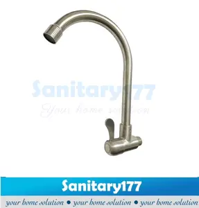 Kran dapur stainless 304 pipa 104-keran air sink cuci piring sus 304