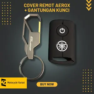 Cover Remot Aerox + Gantungan Kunci Aerox 155 Sarung Remote Aerox 155