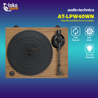 Gambar Audio Technica AT-LPW40WN Manual Belt Drive Wood Turntable Original dari Tokosound Proaudio Kota Administrasi Jakarta Barat 3 Tokopedia