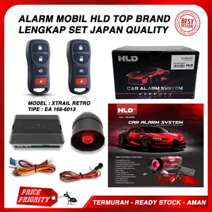 Alarm Mobil Remote HLD Premium Slim Retro Tipe Xtrail Set UNIVERSAL