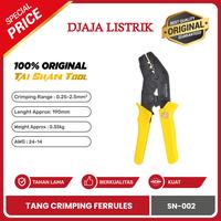 Gambar Tang Crimping Skun Ferrules 0,25mm - 2,5mm TaiShan SN 002 Berkualitas dari Djaja Listrik Kota Administrasi Jakarta Pusat 2 Tokopedia