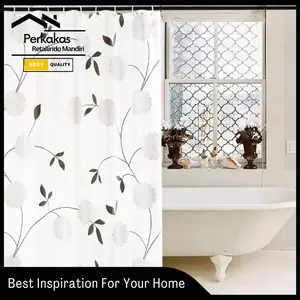Tirai Kamar Mandi Premium Gorden Kamar Mandi Shower Curtain Motif