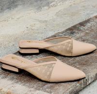 Gambar Sepatu Sandal Pesta Kondangan Wanita Flatshoes Mules Brukat Jala 2 cm - Hitam, 36 dari Emye_NEW Kab. Bogor 1 Tokopedia