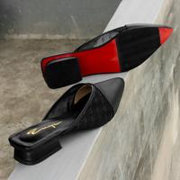 Gambar Sepatu Sandal Pesta Kondangan Wanita Flatshoes Mules Brukat Jala 2 cm - Hitam, 36 dari Emye_NEW Kab. Bogor 2 Tokopedia