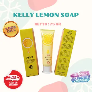 [BPOM] Kelly Lemon Soap | Sabun Muka | Pembersih Wajah 75gr