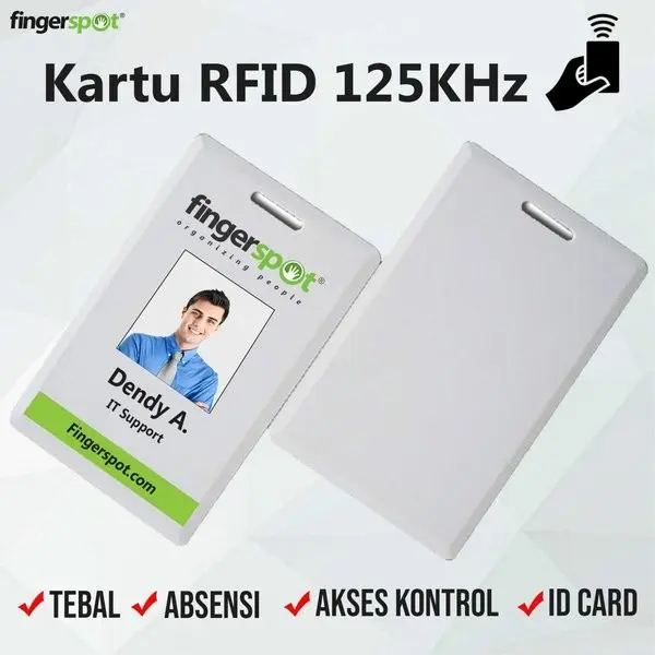 Kartu RFID Tebal Berlubang RFID Proximity 125 kHz 0
