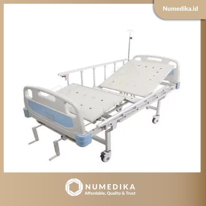 Gambar Tempat Tidur Pasien 2 Engkol MIRAII+Sandaran Kaki ABS,Sandaran Kepala dari numedika Jakarta Timur Tokopedia