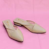 Gambar Sepatu Sandal Pesta Kondangan Wanita Flatshoes Mules Brukat Jala 2 cm - Hitam, 36 dari Emye_NEW Kab. Bogor 5 Tokopedia