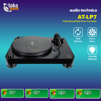 Gambar Audio Technica AT-LP7 Fully Manual Belt-Drive Turntable Original dari Tokosound Proaudio Kota Administrasi Jakarta Barat 2 Tokopedia
