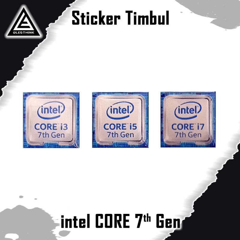 Stiker Timbul Emblem intel Core i3 i5 i7 Gen 7 - Shop | Tokopedia