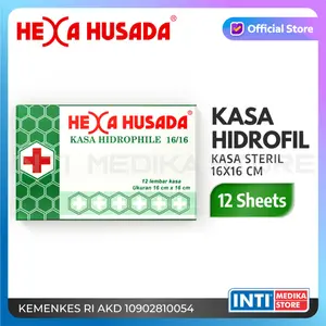 HEXA HUSADA - Kasa Steril 16x16 cm | Pembalut Luka Kassa | P3K