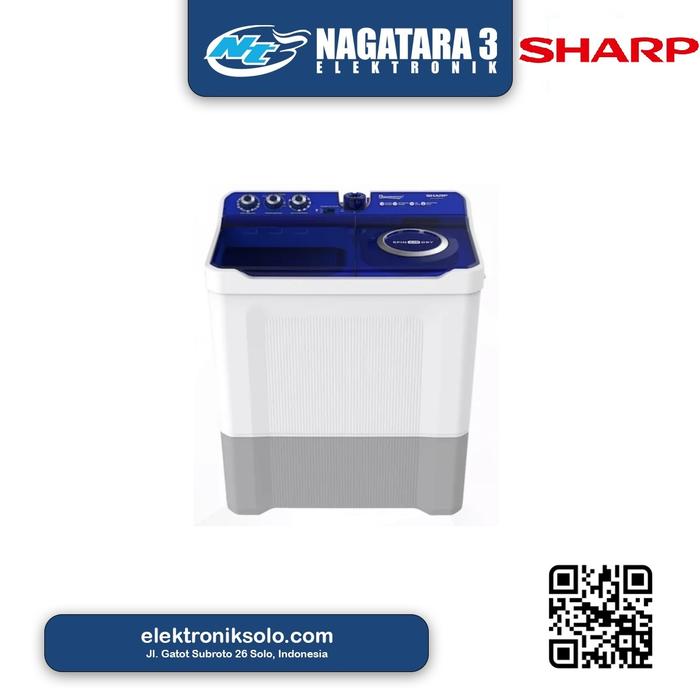Gambar MESIN CUCI TWIN TUB SHARP ES-T1490WA-BL dari NAGATARA 3 ELEKTRONIK Kota Surakarta Tokopedia