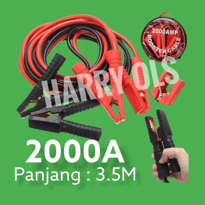 JUMPER AKI MOBIL KABEL JAMPER BOOSTER 2000A 3.5M JAMPER STARTER AKI