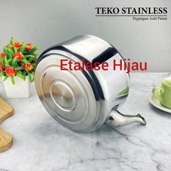 Teko Stainless Siul Peluit Ceret Masak Bunyi 4 5 6 Liter Tebal Kuat 2