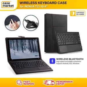 PELINDUNG / COVER for Nokia T21 2022 10.4 inch Wireless Keyboard Case Trackpad Android