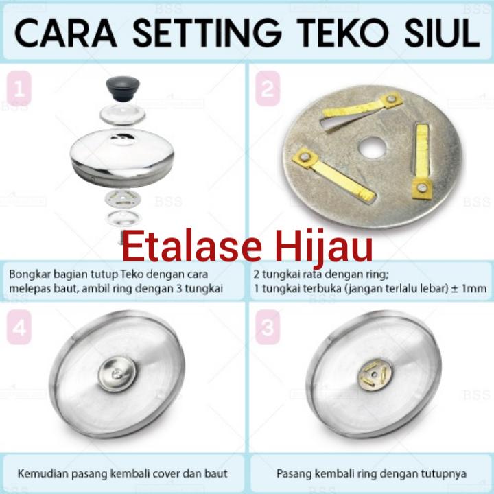 Teko Stainless Siul Peluit Ceret Masak Bunyi 4 5 6 Liter Tebal Kuat 3