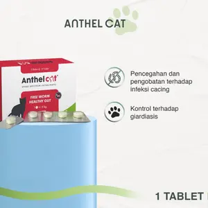 ANTHEL CAT - Obat Cacing Kucing 1 Tablet