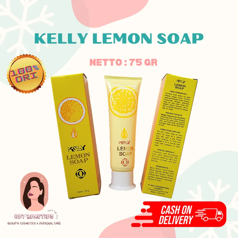 Kelly Lemon Soap | Sabun Pembersih Wajah 75 Gr 0