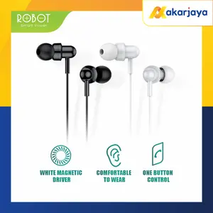 ROBOT Headset RE20 Oblique In-Ear Deep Bass Ultra Light Earphone