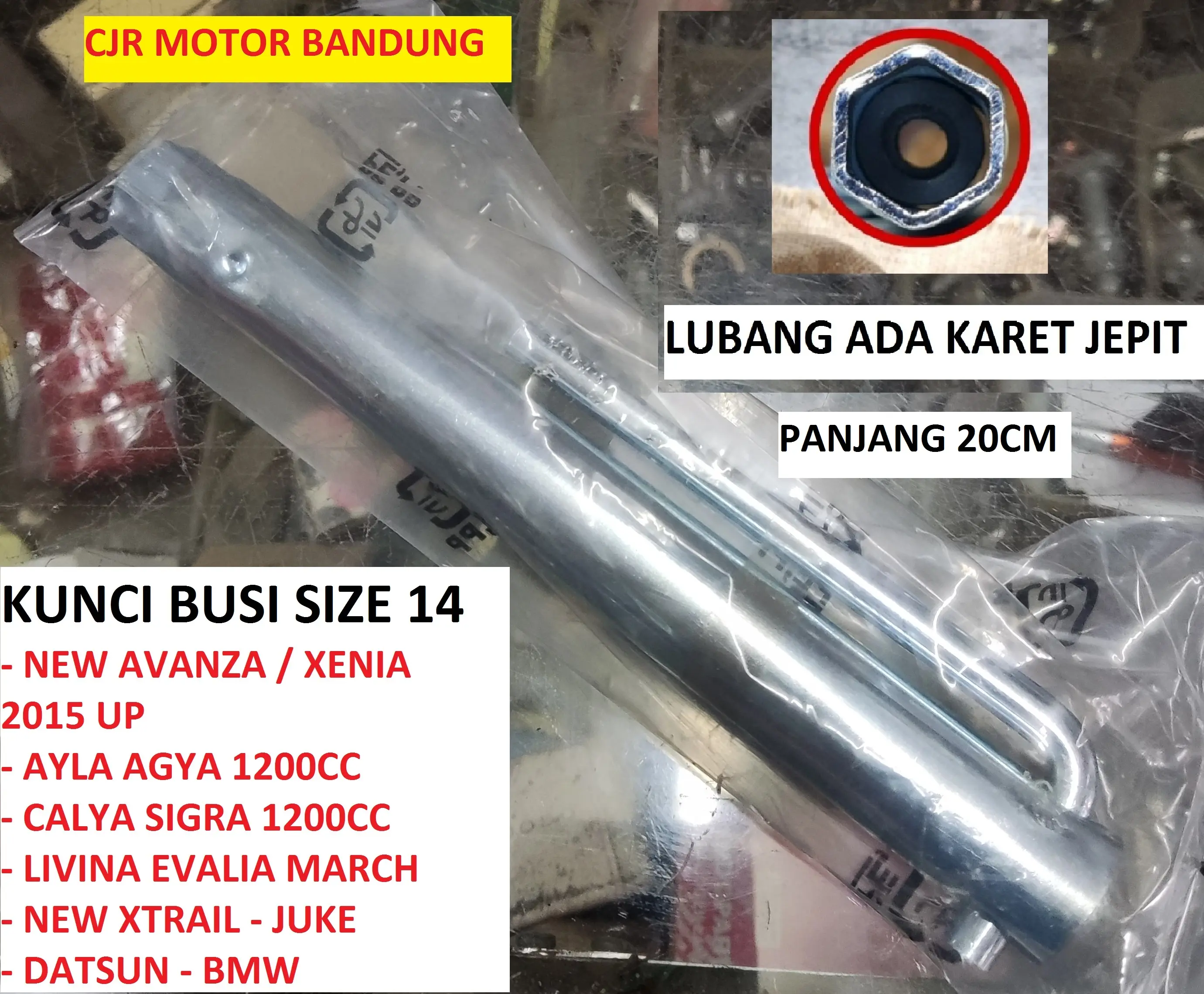 Kunci Busi 14 untuk mobil All New Avanza Xenia New Calya Sigra Livina