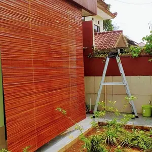 kreytirai bambu sawit outdoor full plitur 3x1,5 plus tambang katrol