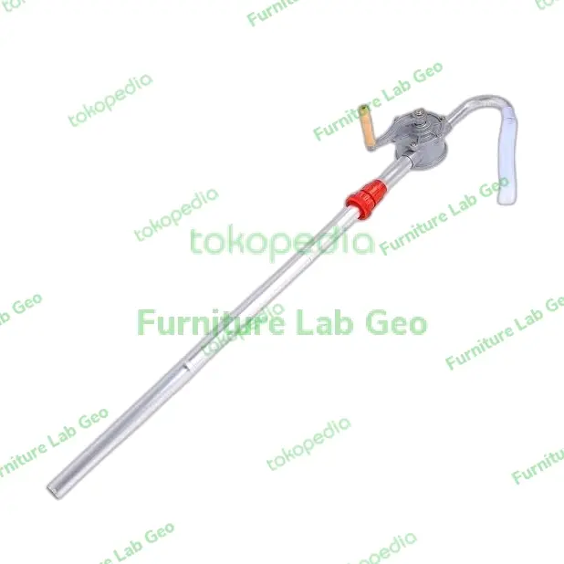 Rotary Drum Barrel Hand Pump Tahan Kimia Stainless Steel 304 Ready