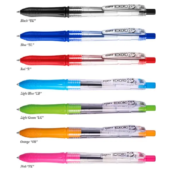 Zebra Pulpen Kokoro Isi Tinta Hitam