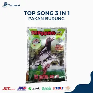 Topsong Plus 3 in 1 Asli untuk Segala Jenis Burung - Netto 450 gram Varian
