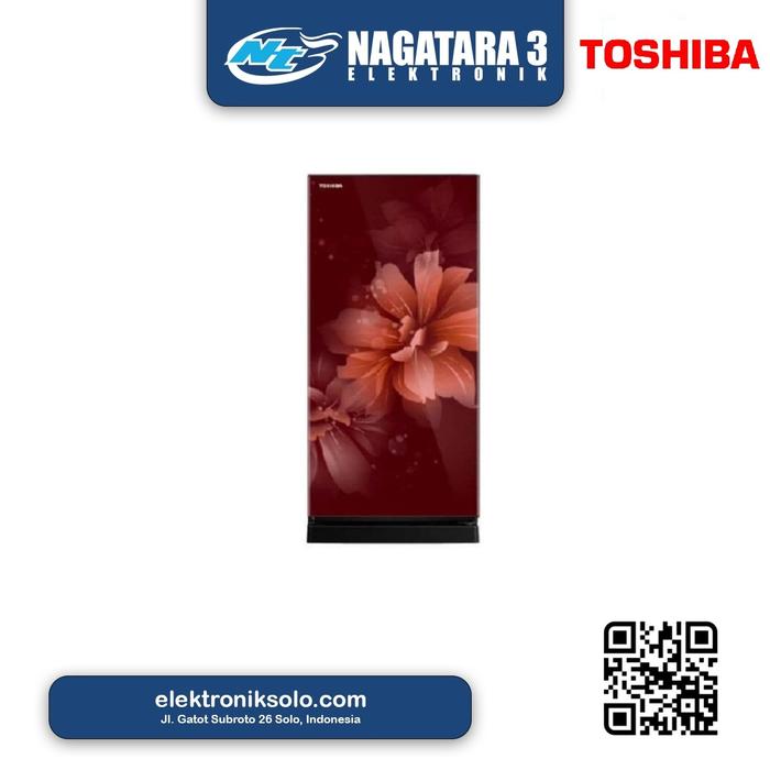 Gambar LEMARI ES 1 PINTU TOSHIBA GR-RD235CC-DMF(26) BUNGA MERAH dari NAGATARA 3 ELEKTRONIK Kota Surakarta Tokopedia
