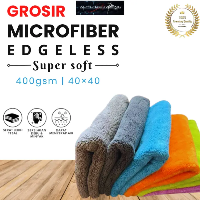 Drying Edgeless Microfiber 40×40 | Kain lap microfiber 0