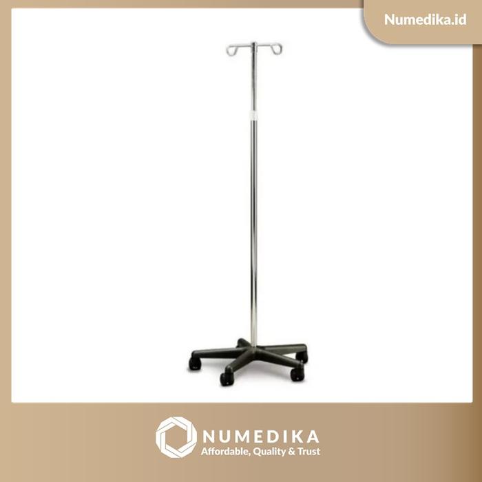 Gambar Tiang Infus MIRAII Besi Kaki Plastik dari numedika Jakarta Timur Tokopedia
